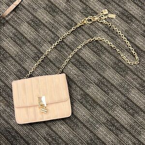 Aldo Pink Crossbody Bag with Gold Chain